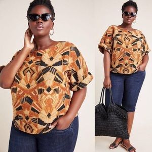 Anthropologie Seraphina Textured Blouse